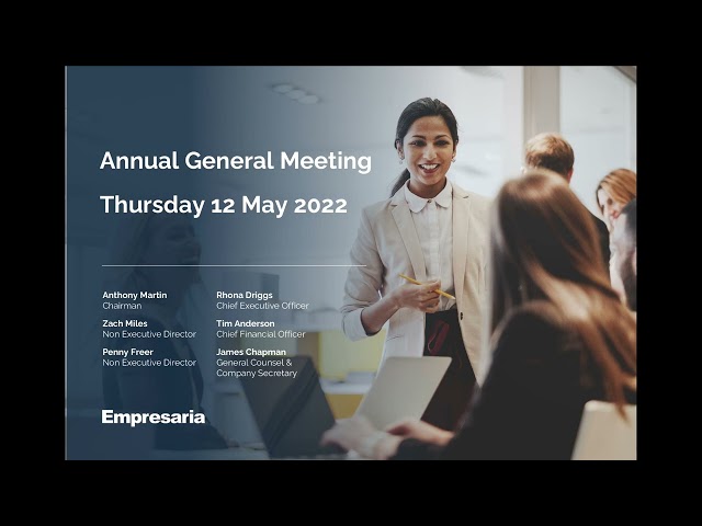 EMPRESARIA GROUP PLC - 2022 AGM