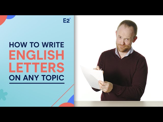 English Writing: How to Write a LETTER on Any Topic