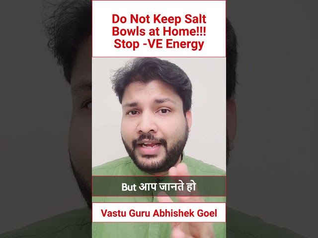 Stop Negative Energy, Do Not Keep Salt Bowls at Home | Vastu Tips