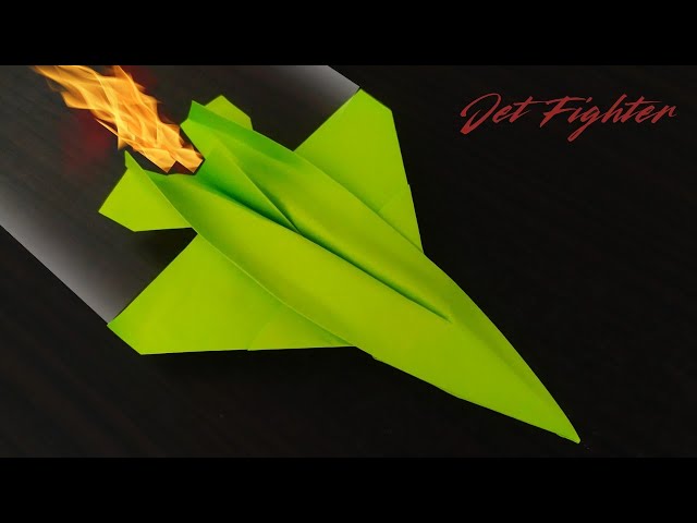 How To Make a Paper Jet Fighter that Actually Flies!! Easiest Tutorial Ever!