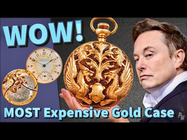 My MOST Expensive Solid Gold Pocket Watch Case — Amazing Detail — Waltham Pocketwatch