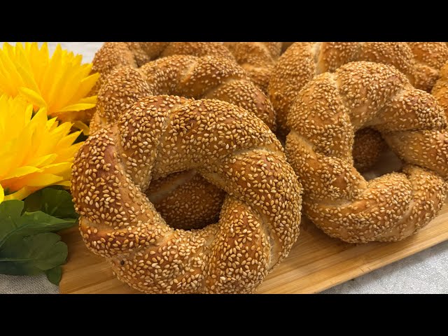 Turkish Simit bread recipe / آسان ترین و کم هزینه ترین روش پخت نان سیمیت در خانه