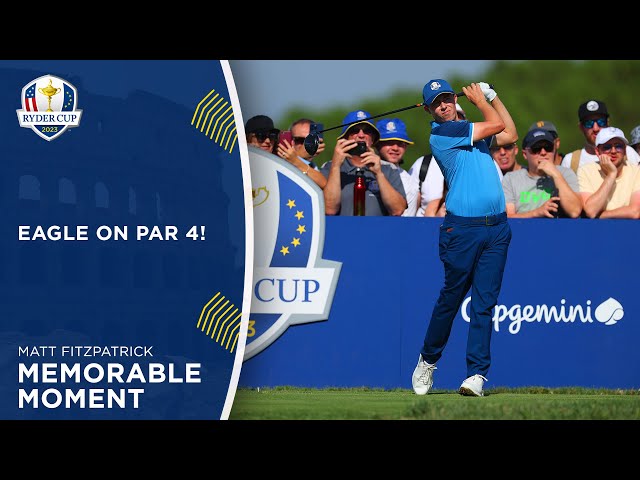 Matt Fitzpatrick's Unreal Eagle on 5th Hole! | 2023 Ryder Cup