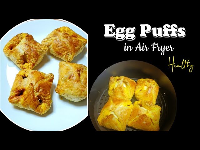 മുട്ട പഫ്സ് ബേക്കറിയിലേക്കാൾ രുചിയിൽ / Egg Puff in Air Fryer / Bakery style Egg Puffs / Airfryer