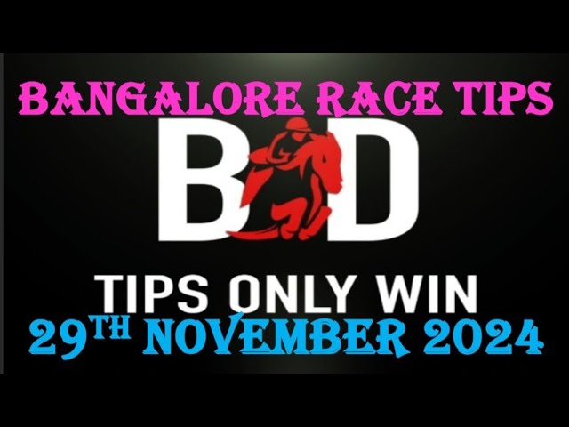 BANGALORE RACE TIPS | 29/11/2024 | HORSE RACING TIPS | TODAY RACE TIPS | HORSE RACE| (@TIPSONLYWIN)