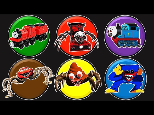 Kumpulan Monster || Kereta James, Choo Choo Charles, Thomas Exe, Mcqueen Eater, Poop Eater, Huggy