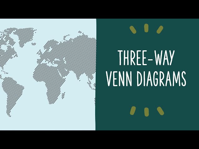 How to do Three-way Venn Diagrams  (Amazing Overlapping Sets Trick!)