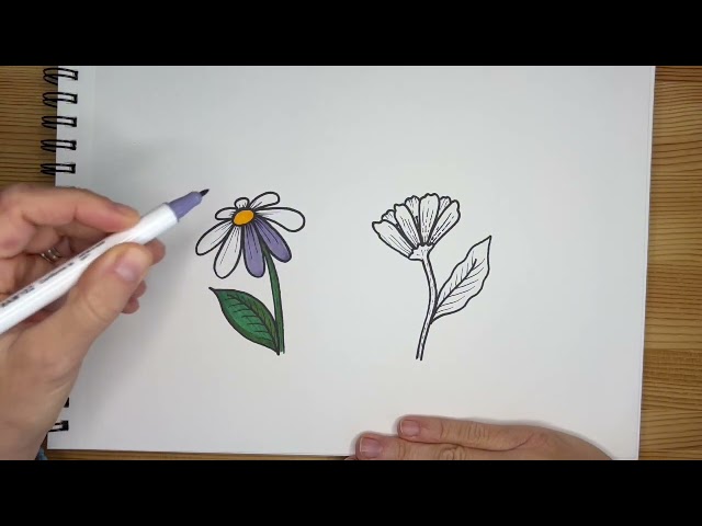 How to draw flowers -Kids art