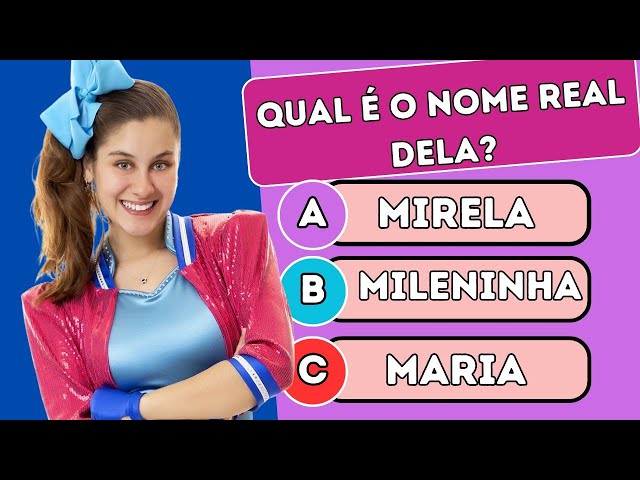 Quiz da Mileninha! Será que você sabe tudo sobre ela? #quiz #mileninha