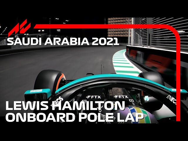 Lewis Hamilton's Pole Lap at the new Jeddah Circuit | 2021 Saudi Arabian Grand Prix | #assettocorsa