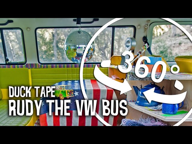 Duck Tape® Road Trip: 360 View of Rudy, the VW Bus