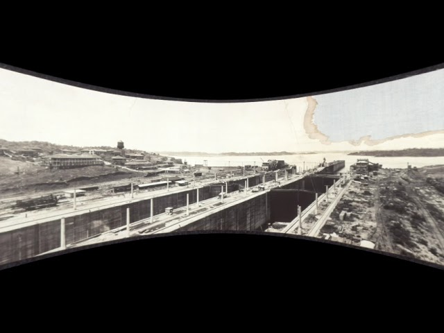 Panama Canal Locks, 1913, Panorama (silent, still image)