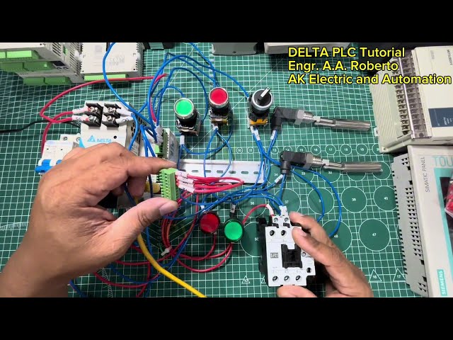 DELTA PLC Tutorial Part 7 (Auto/Manual Pump Starter using Float Switch) Filipino