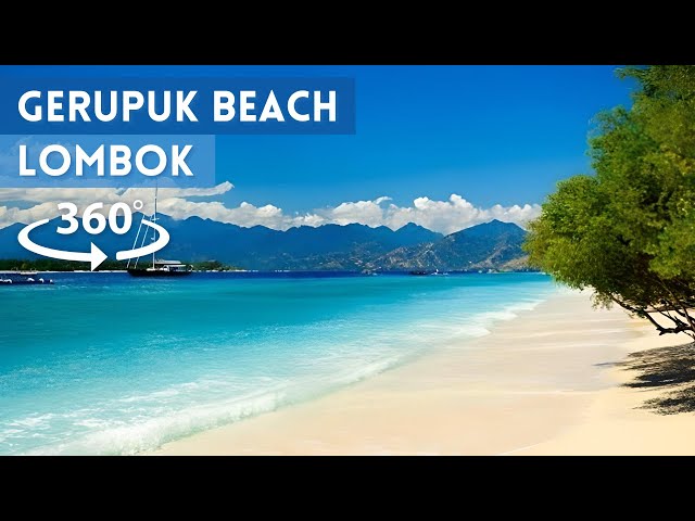 Travel in Gerupuk Beach, Lombok, Indonesia (360° VR)