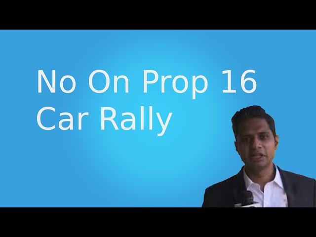 KTVU news coverage on the 14th #NoProp16 car rally  at Milpitas in Silicon Valley, CA  9/19