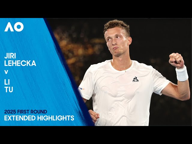 Jiri Lehecka v Li Tu Extended Highlights | Australian Open 2025 First Round