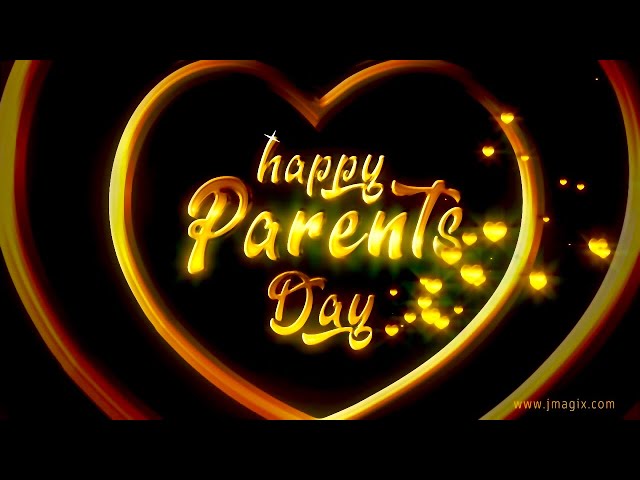 Happy Parents day greeting  animated video , Digital greeting , no copyright video