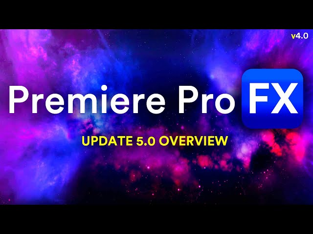 Take a look at What’s New inside Premiere Pro FX Update for Adobe Premiere Pro