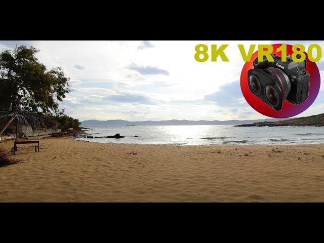 HIDDEN BEACH a small but incredible find Perdika Beach in southern GREECE 8K 4K VR180 3D Travel