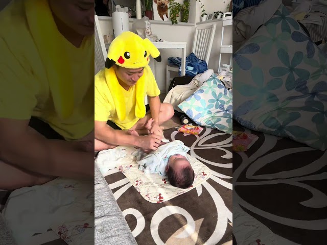 "Diaper Change Time! Happy Moments with Baby!" #funny #memes