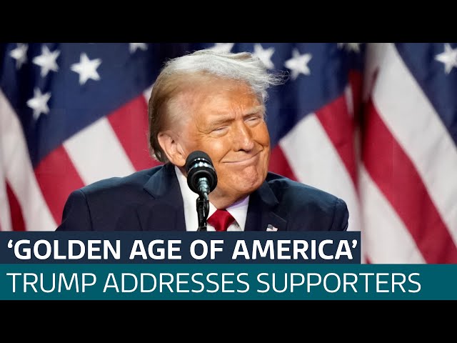 U.S. Election 2024: Trump addresses supporters in Florida | ITV News