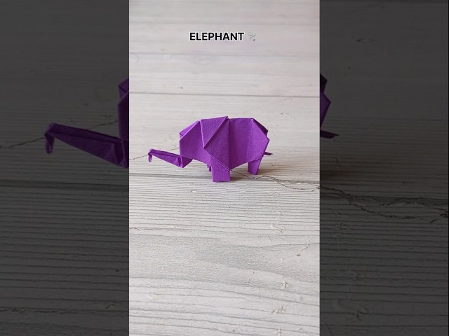 ELEPHANT ORIGAMI VIDEO|HOW TO MAKE ELEPHANT PAPERCRAFT ORIGAMI TUTORIAL STEP BY STEP FOLDING