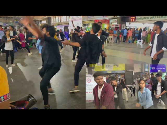 FLASHMOB in koyambedu-DRUG AWARENESS EVENT organized by dg vaishnav students- SOCIOLOGY DEPARTMENT