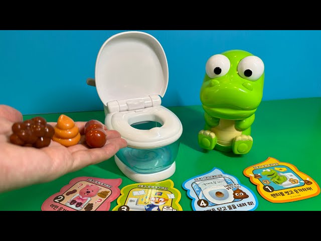 pororo crong educational toilet set ASMR