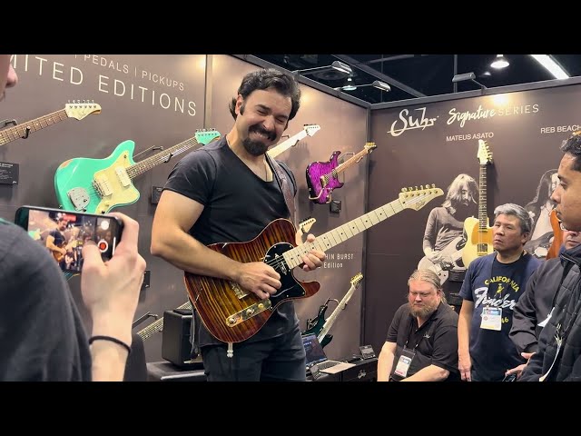 Andre Nieri- "Nostalgia"- 4K UHD Video- Suhr Booth- Namm 2025- SL15 Amp- T Style Signature Guitar