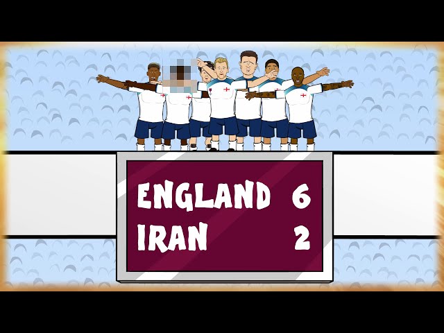 6-2! ENGLAND vs IRAN (World Cup 2022 Highlights Goals Bellingham Rashford Kane not Saka)