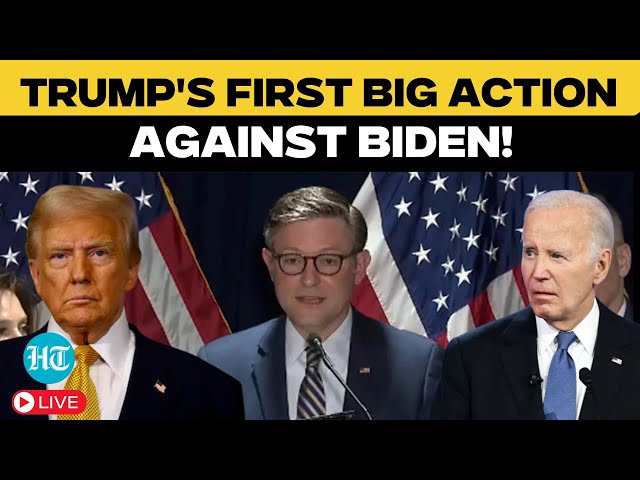 LIVE: Trump’s First Action Against Biden? Mike Johnson’s Big Announcement on Family Pardons | US