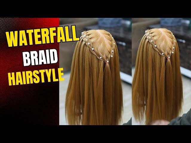 how to make a waterfall braid hairstyle / waterfall braid hairstyle/ braid hairstyle