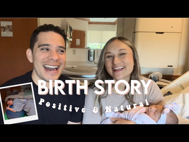 Our Positive Unmedicated Birth Story + how I coped FAST BIRTH