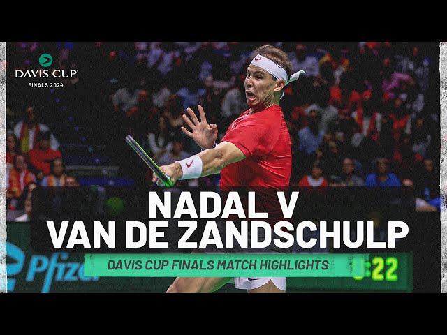 Rafa's Last Professional Match | Rafael Nadal v Botic Van De Zandschulp Highlights | Davis Cup 2024