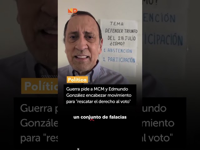 "La abstención no debilita a Maduro", insistió José Guerra