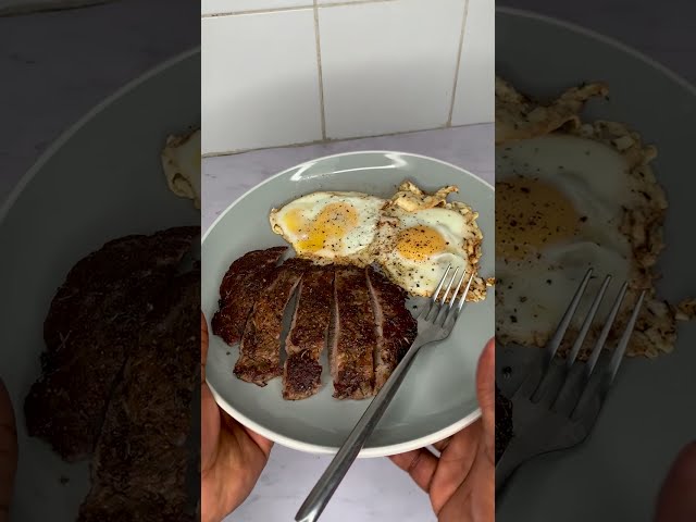 Steak & Eggs, The Perfect High Protein Breakfast