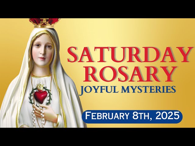 HOLY ROSARY 💖 Saturday February 8, 2025 💖 Joyful Mysteries 💖 Today's Rosary🌹