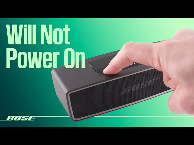 Bose SoundLink Mini II – Will Not Power On