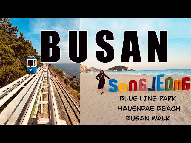 BUSAN: Top Attraction/ Blue Line Park Sky Capsule /Haeundae Beach /Day 5/ Street Food/ 4k video