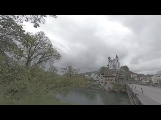 caminando por Aarburg 180 VR 3D Virtual Worlod of our reallife