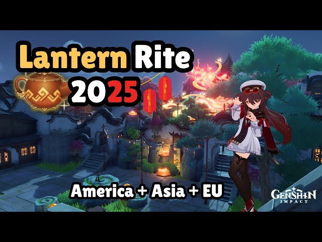 I decorated my Serenitea Pot for Lantern Rite 2025 | Emerald Peak | Asia, America and EU Replica ID