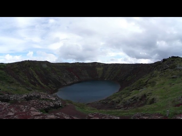 360VR tour #28: Kerid Crater Kerið ケリズ 世界一周ハネムーン virtual tour