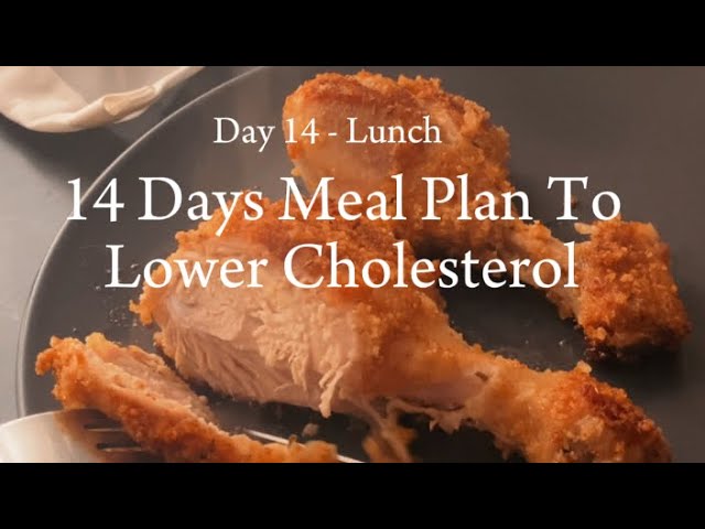 Day 14 - Lunch - 14 Days Meal Plan To Lower Cholesterol- Baked Easy Healthy Crispy Chicken 🍗 Recipe