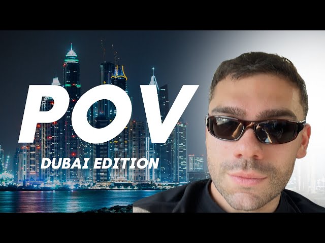 pov: startup founder attending a base event in dubai