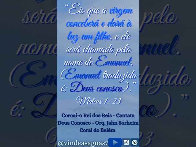 O anúncio do nascimento de Jesus. #manjedoura #exércitocelestial #CoroaioRei #Emanuel #Deusconosco