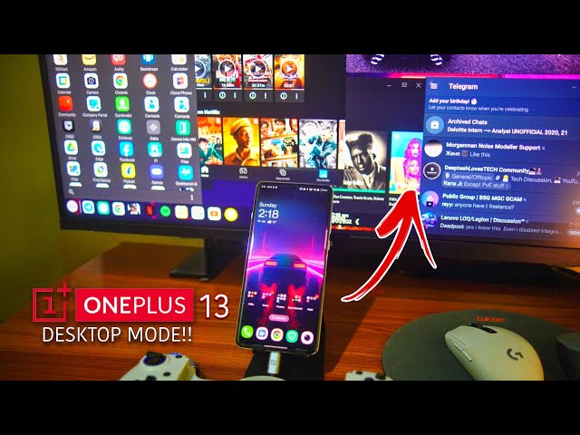 OnePlus 13 External Desktop Mode Tutorial (EXPERIMENTAL) | Convert OnePlus 13 into a PC 🔥