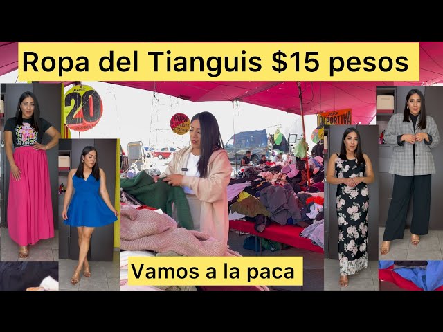 Ropa del Tianguis de $15 pesos 😱 buscando gangas en la paca