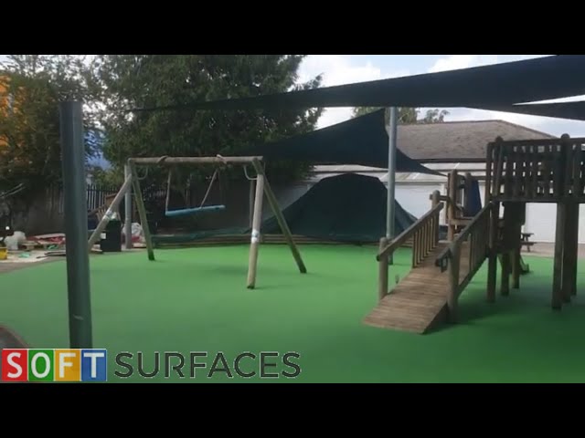 Wetpour Surfacing Installation in Glastonbury, Somerset | Wetpour Play Area