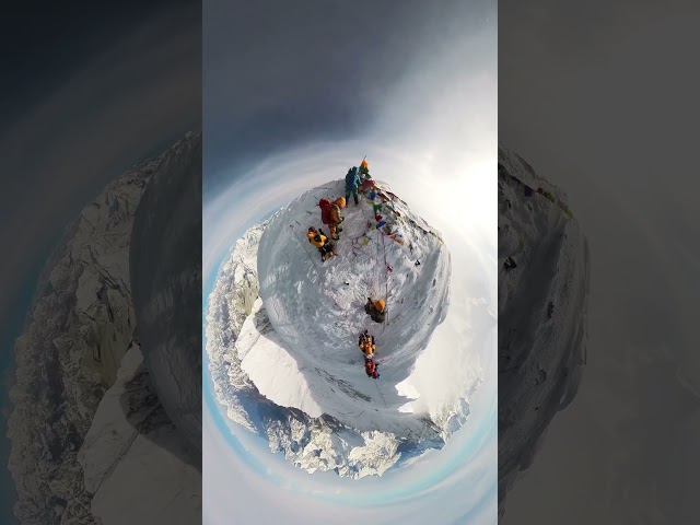 Climbing to the Top of Mount Everest | Summit Height 8848.86m #everest #shorts #climbing  #himalayas