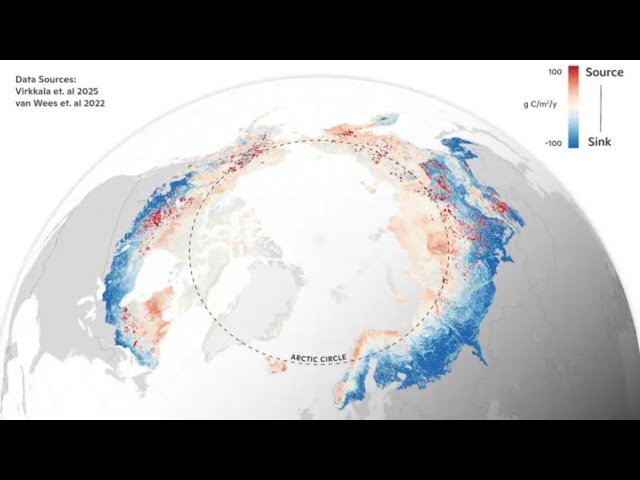 One-third of Arctic Boreal Region is Now a SOURCE of Carbon instead of a SINK